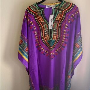 Sakkas Purple Dashiki Dress